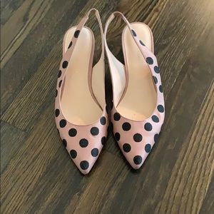 Loeffler Randall dotted champagne slingback